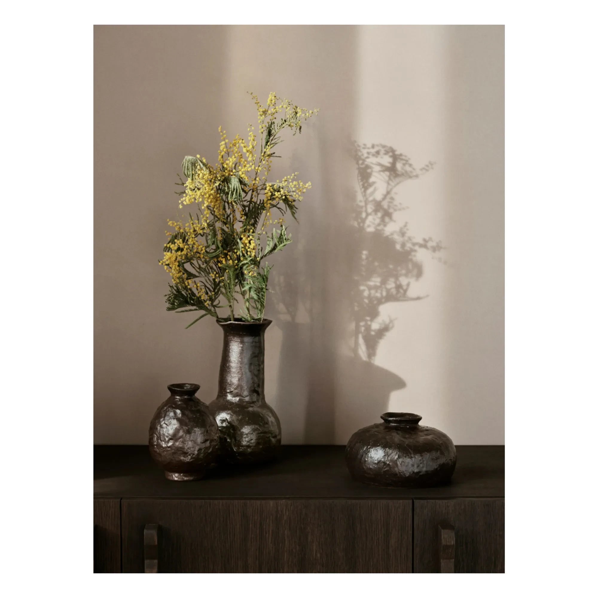 Ferm Living - Jarrón Doro de terracota | Marrón
