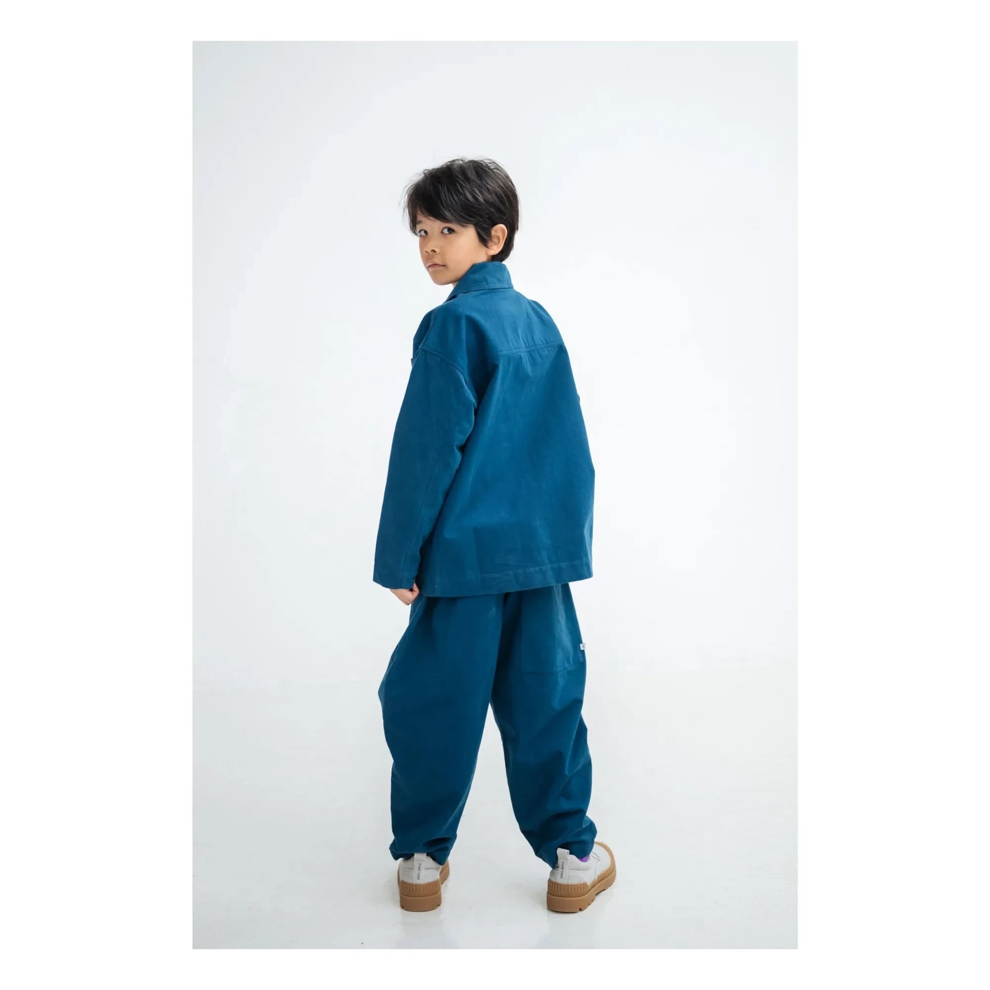 Repose AMS - Chaqueta de trabajo de algodón orgánico | Azul Oscuro