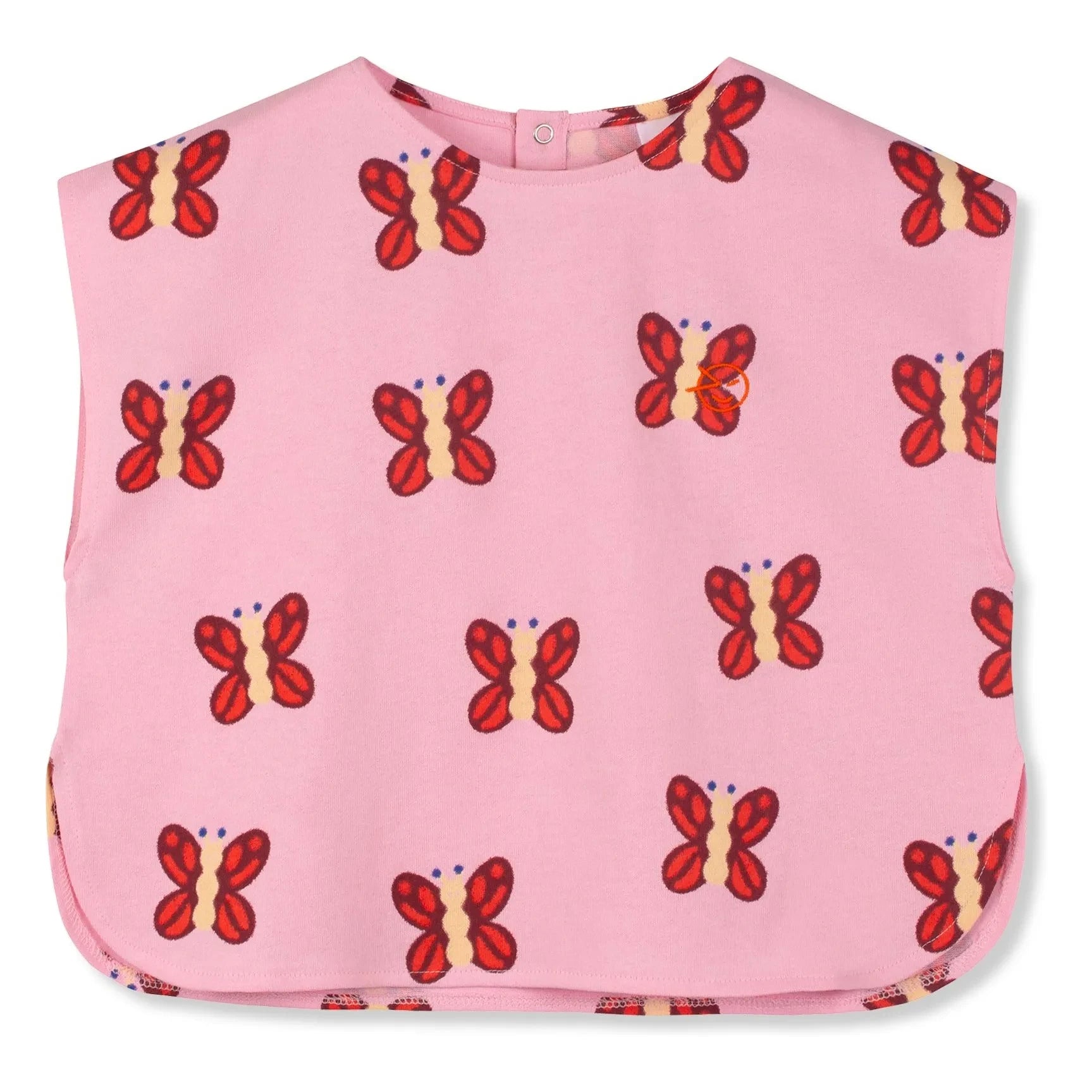Wynken - Top de algodón orgánico con estampado de mariposas | Rosa