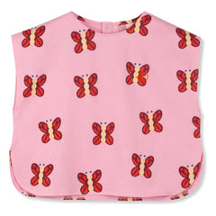 Wynken - Top de algodón orgánico con estampado de mariposas | Rosa