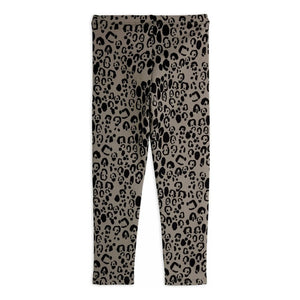 Mini Rodini - Leggings de leopardo de algodón orgánico | Gris