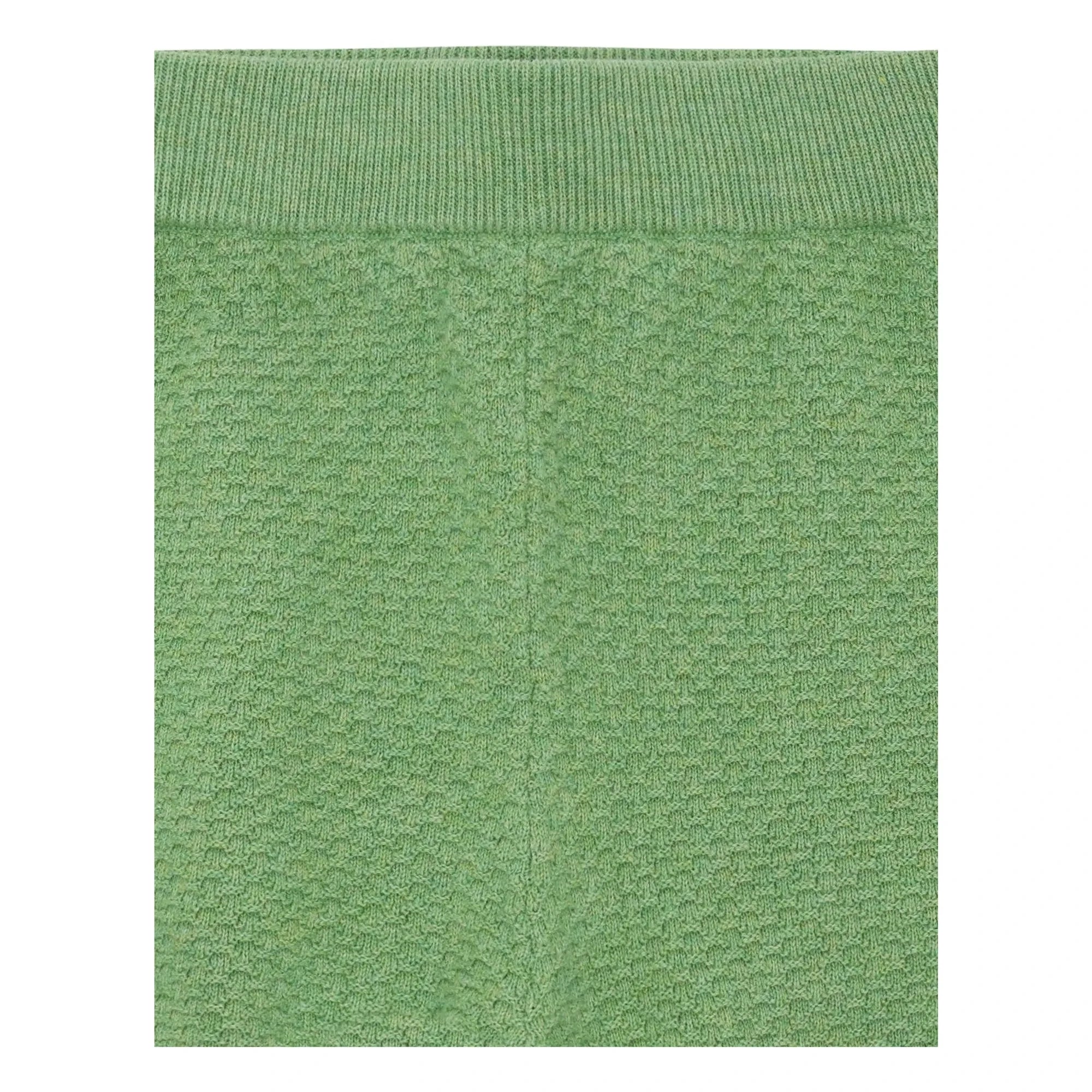 FUB - Pantalón Corto Fino de Punto de Algodón Orgánico | Verde