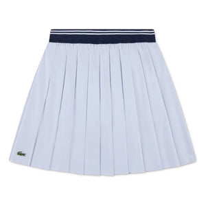 Lacoste - Falda plisada de fibra reciclada | Azul claro