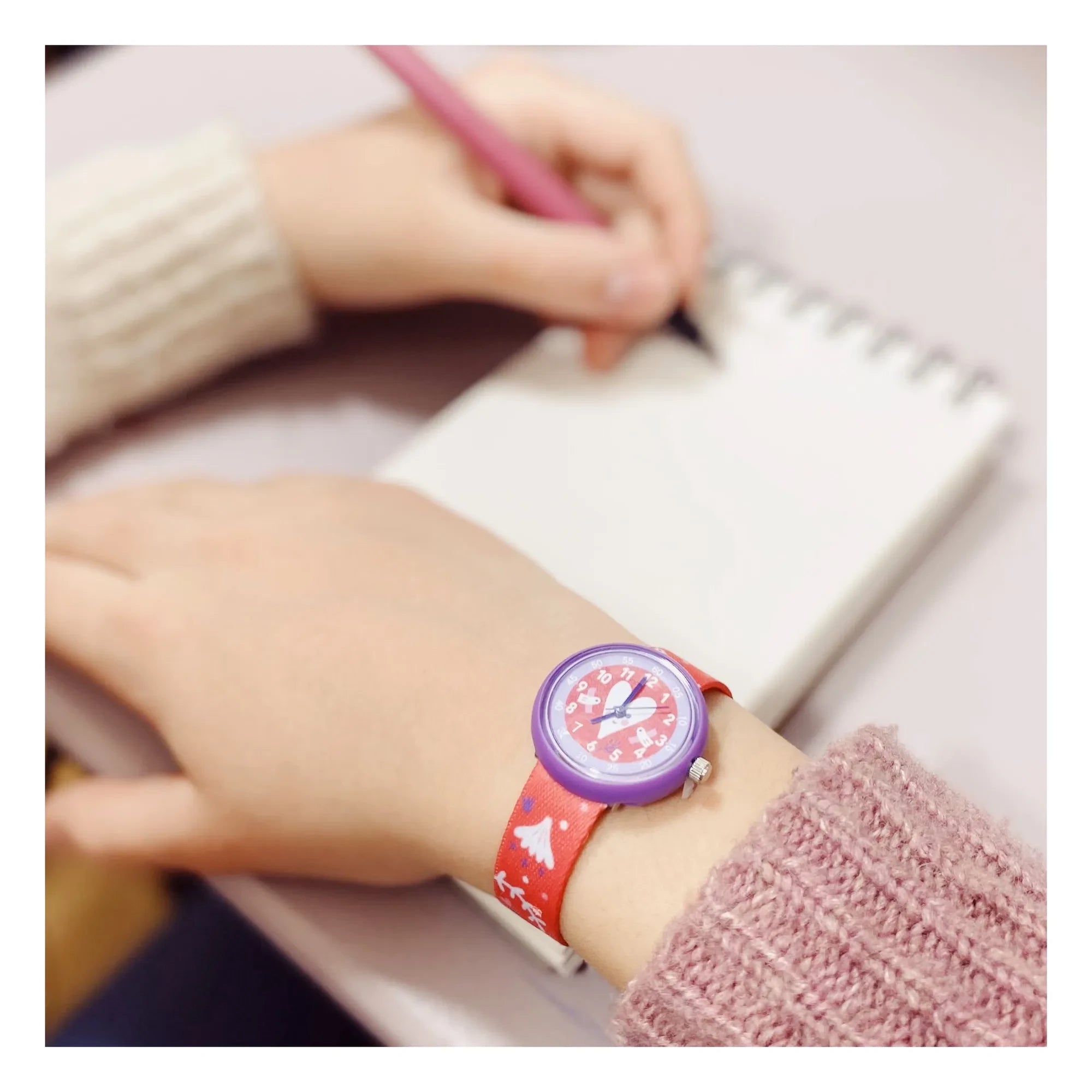 Djeco - TICLOCK - Reloj Corazón | Rojo