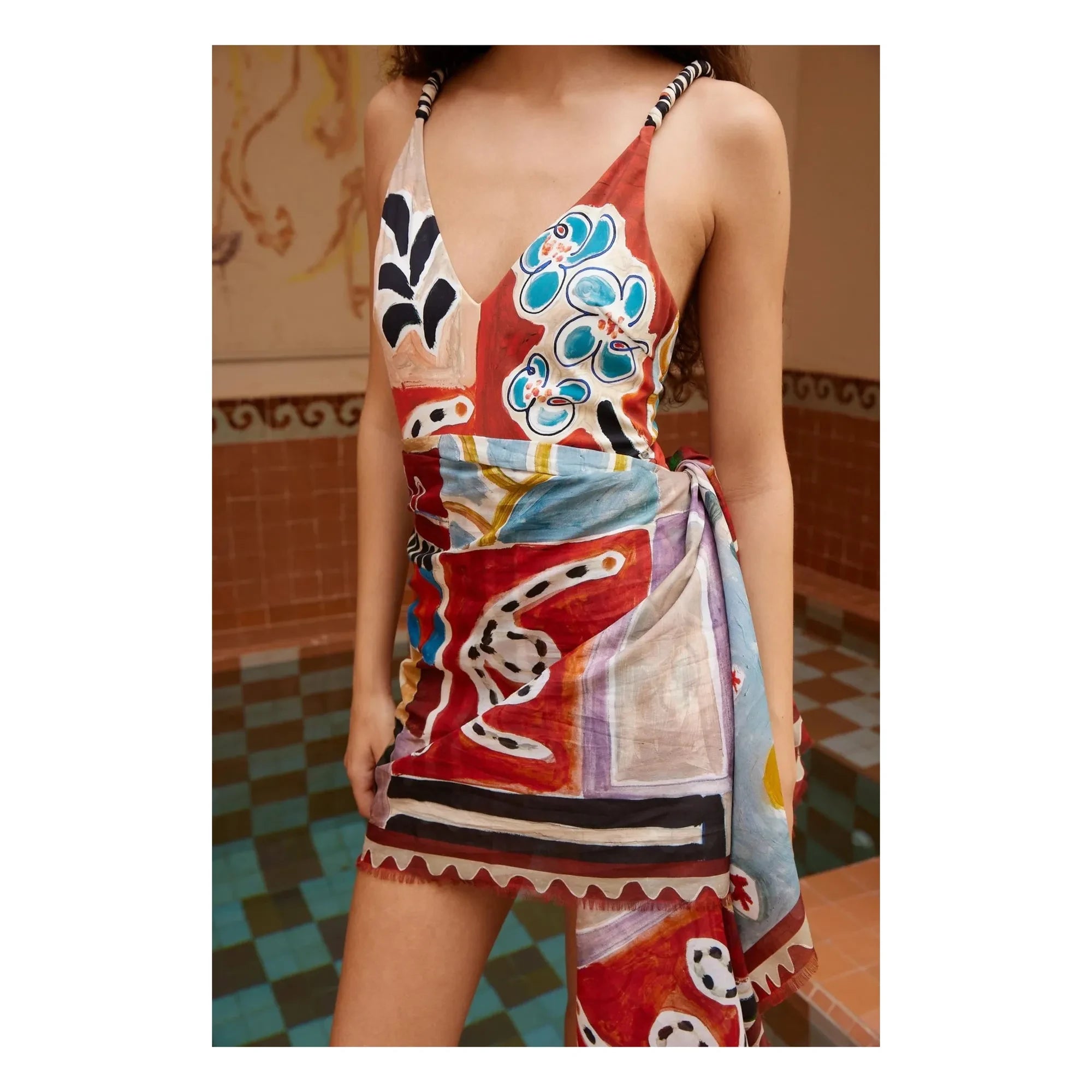 Alémais - Pareo de algodón orgánico Michelle | Óxido