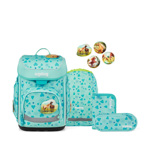 Ergobag - Set de mochila escolar Cubo Horsedreambear