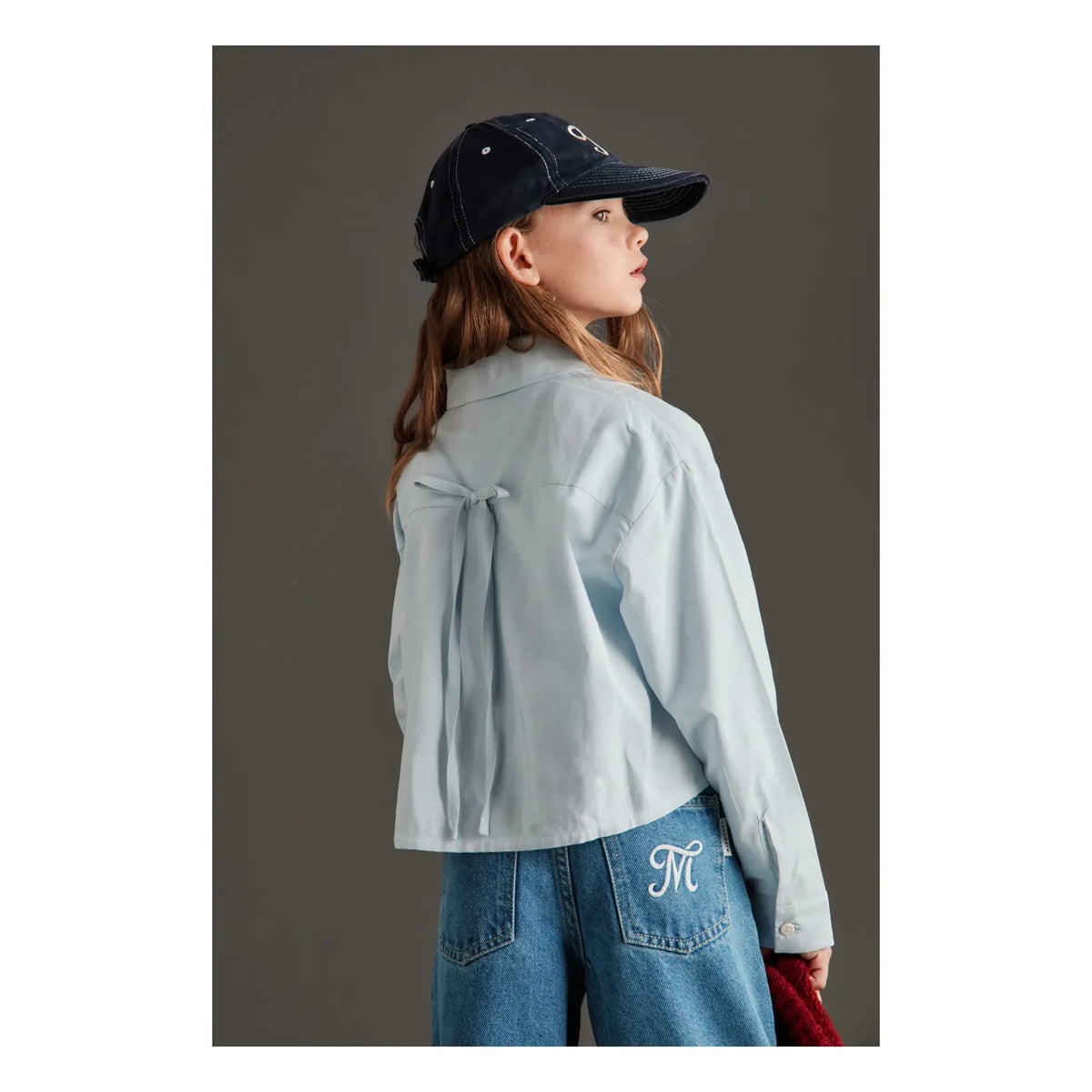 Mipounet - Camisa de popelín Juliette | Azul claro