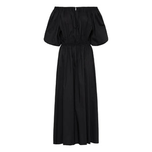 Matteau - Vestido con tirantes voluminosos | Negro