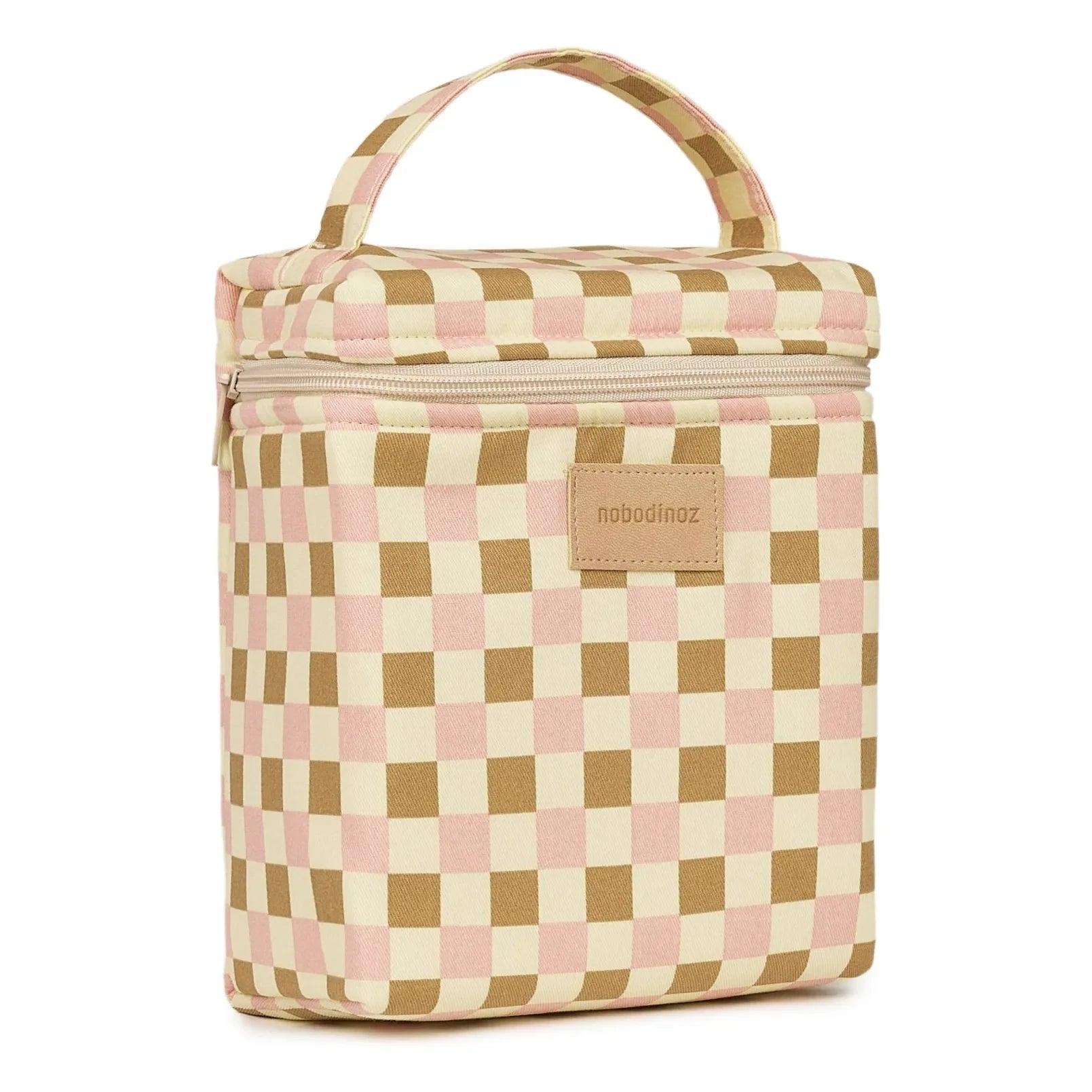 Nobodinoz - Bolsa portameriendas térmica Hyde Park Mosaic | Rosa