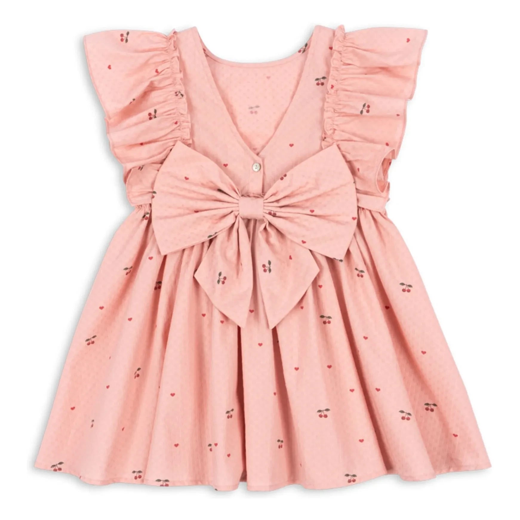 Konges Sløjd - Vestido Evia Cerises con lazo | Rosa