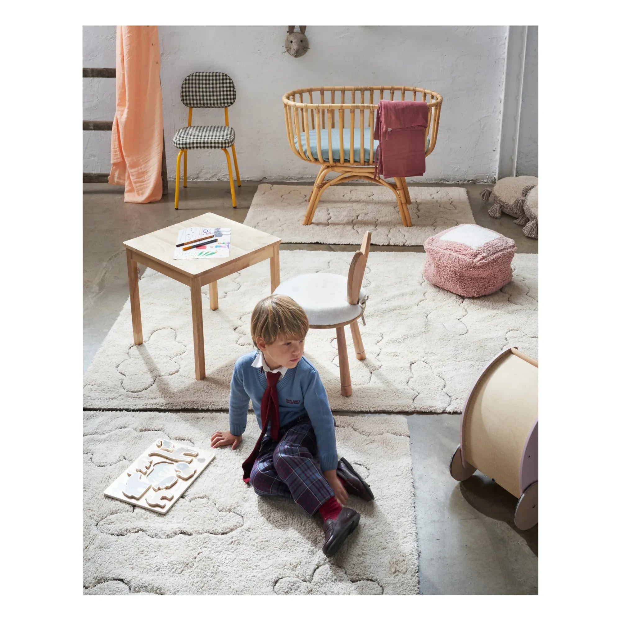 Lorena Canals - Alfombra Cloud RugCycled | Crudo