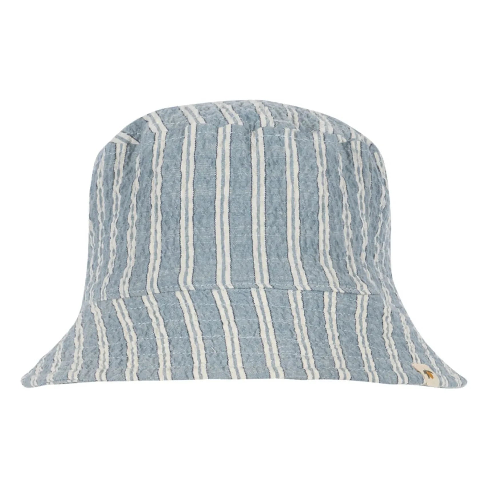 Konges Sløjd - Gorro Elliot a rayas de algodón orgánico | Azul