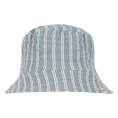 Konges Sløjd - Gorro Elliot a rayas de algodón orgánico | Azul
