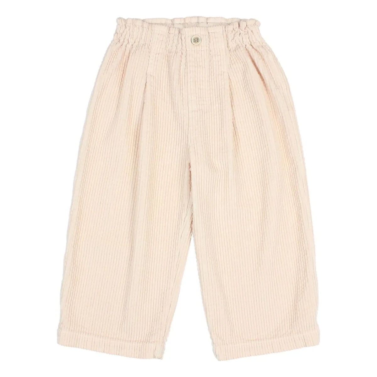 Búho - Pantalón de Terciopelo a Cuadros Vichy | Rosa Pálido