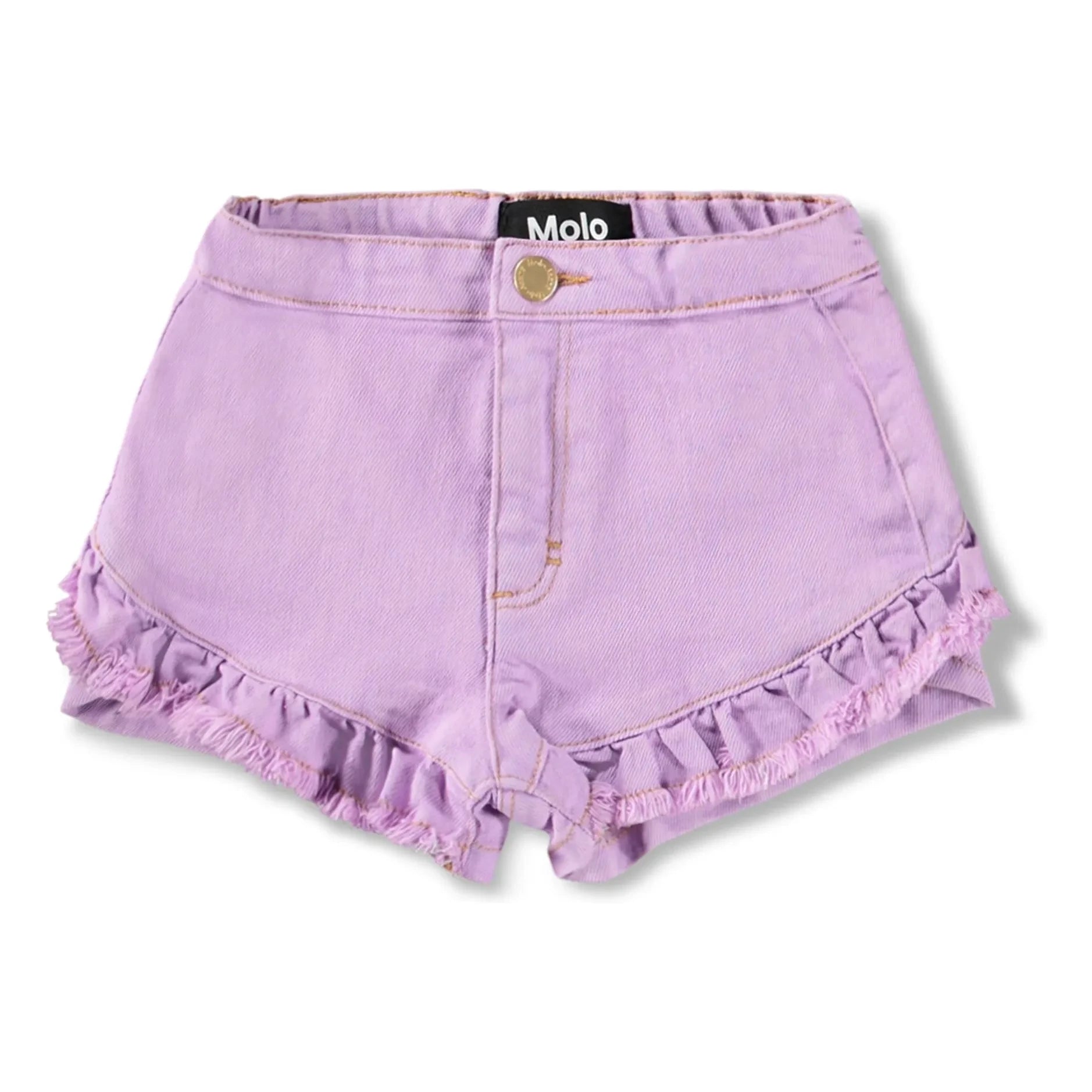 Molo - Shorts de mezclilla con volantes Agnetha | Morado