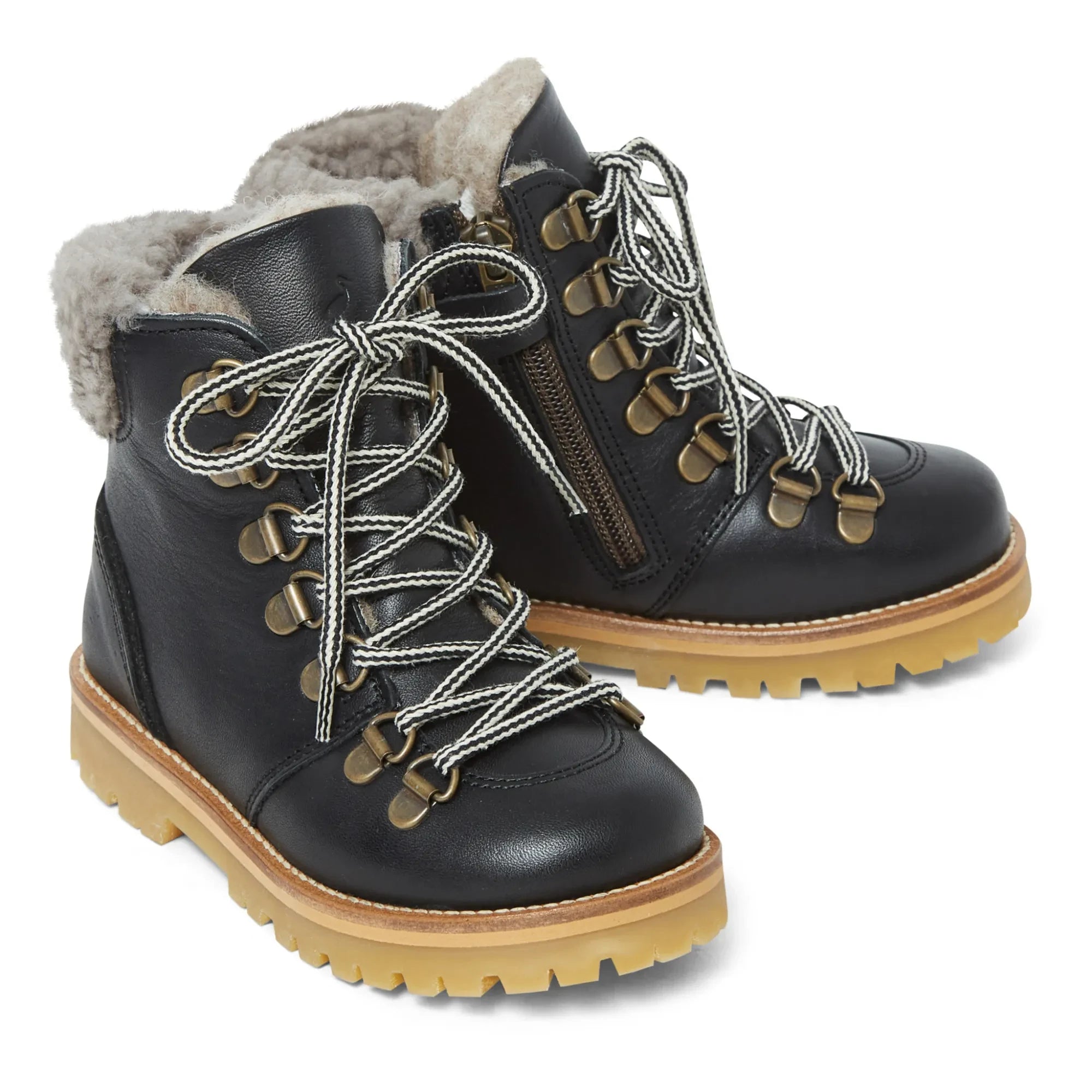 Petit Nord - Botas de invierno con forro de piel | Negro