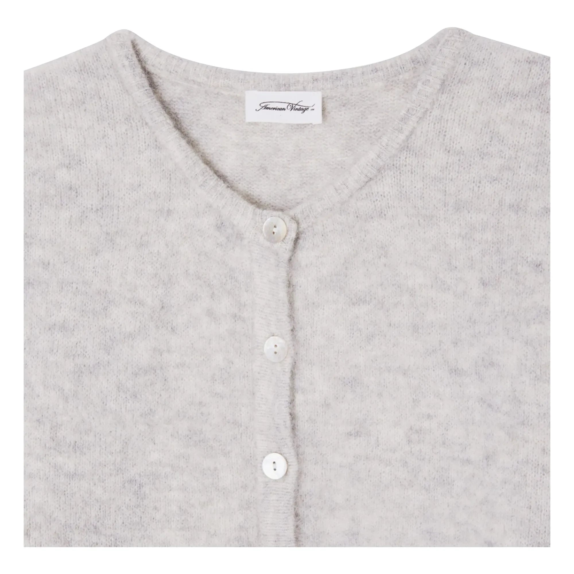 American Vintage - Chaleco de alpaca y lana Vitow | Gris claro
