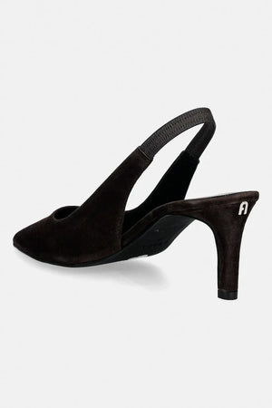Zapato de Tacón Fino de Ante Tipo Slingback Furla Essential