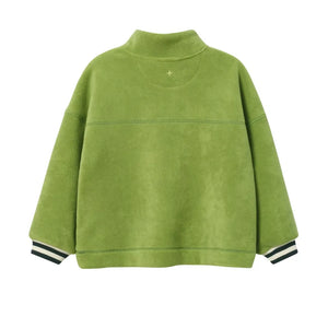 Goldie + Ace - Polar Fermuarlı Sweatshirt | Orman Yeşili