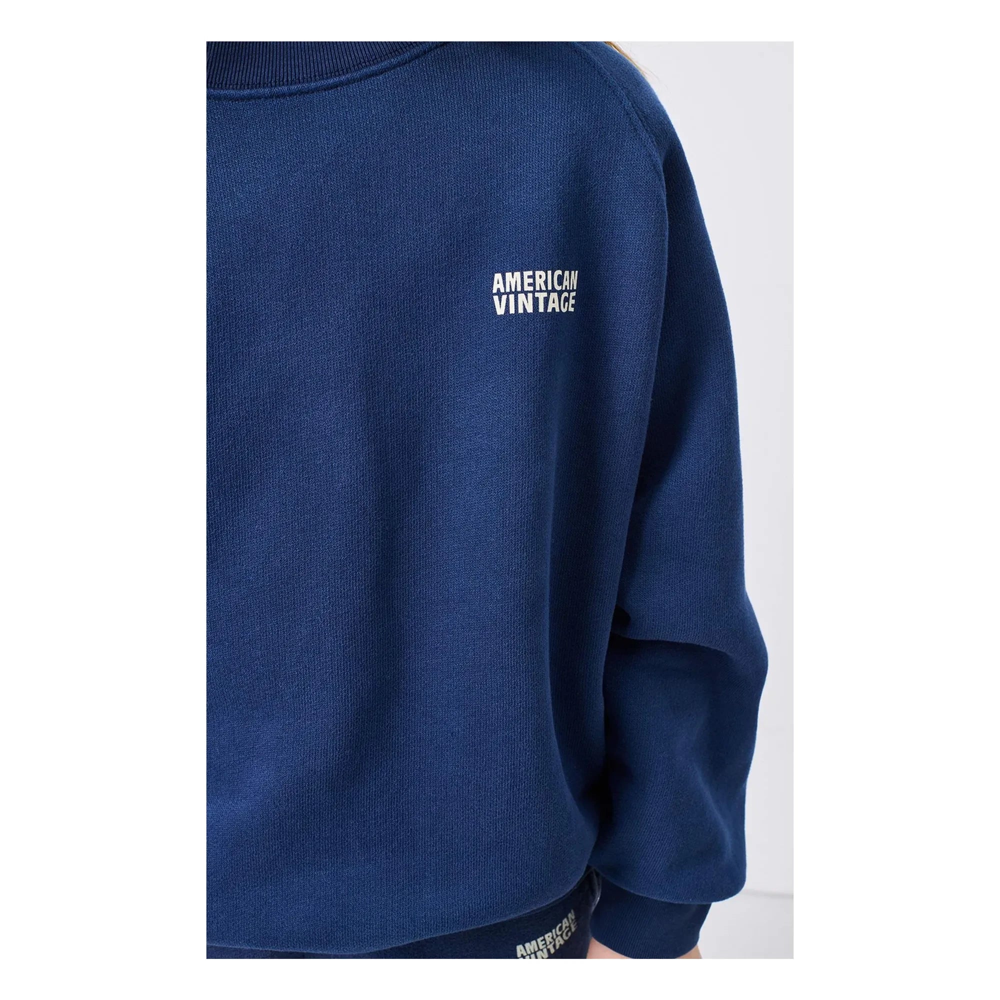 American Vintage - Sudadera Izubird | Azul marino
