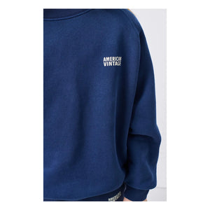 American Vintage - Sudadera Izubird | Azul marino