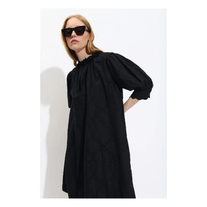 BELLEPIECE - Vestido Raffael de Popelín de Algodón | Negro