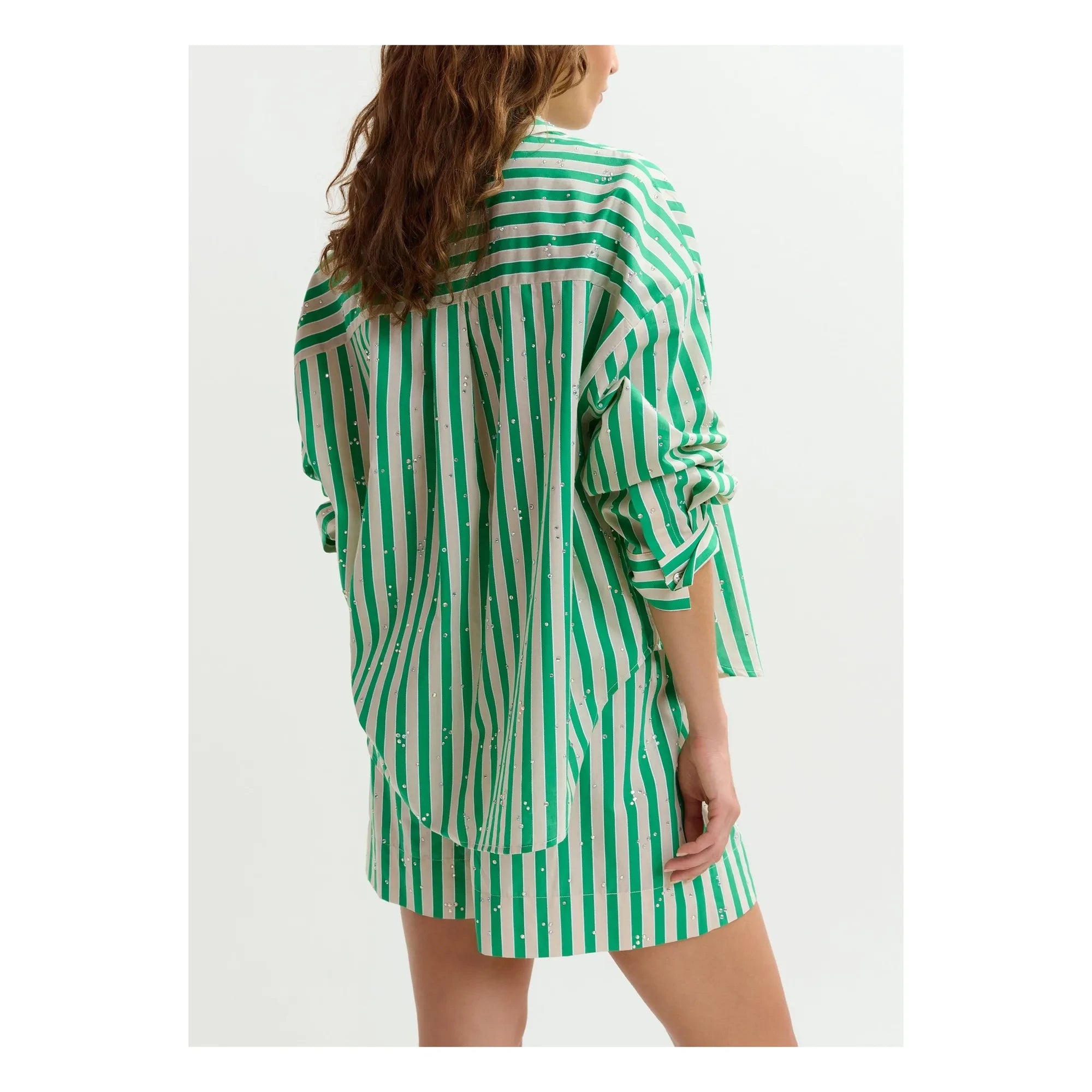 Essentiel Antwerp - Camisa a rayas Jelief | Verde