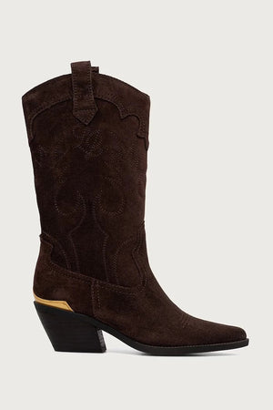 Botas cowboy de mujer de ante AUSTIN 05