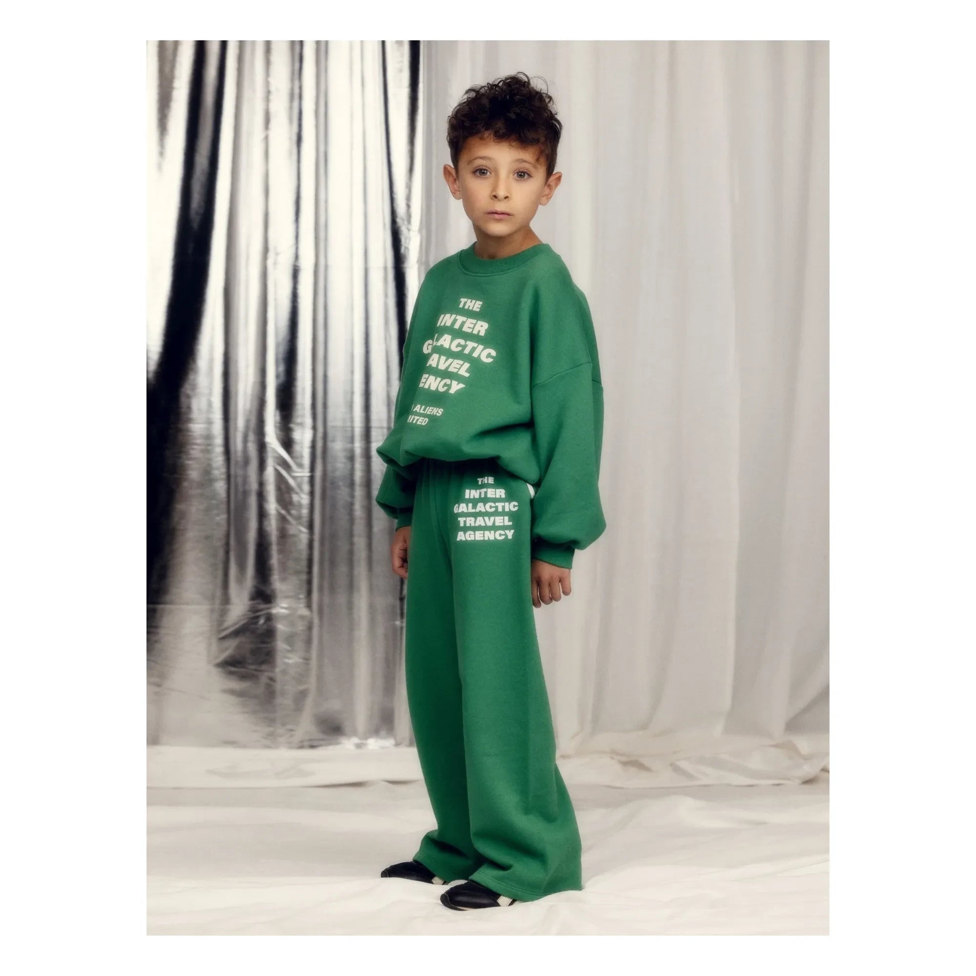 Mini Rodini - Sudadera Travel Agency Algodón orgánico | Verde