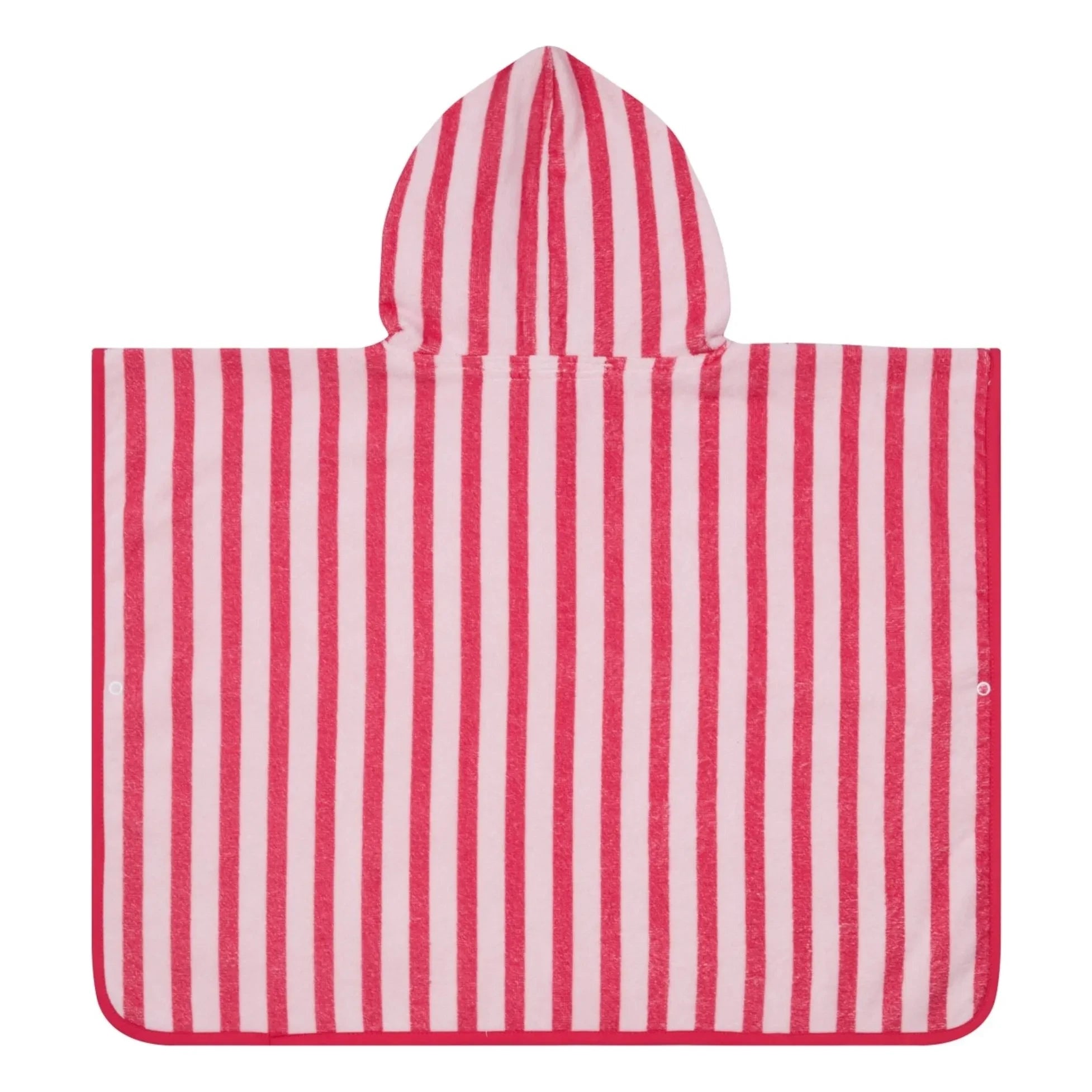 Jera Mini - Poncho de toalla a rayas | Rosa