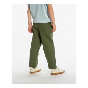 Matona - Pantalón de lino de jardín | Verde oliva
