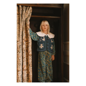 Tinycottons - Chaqueta sin mangas estilo sherpa Oies | Azul