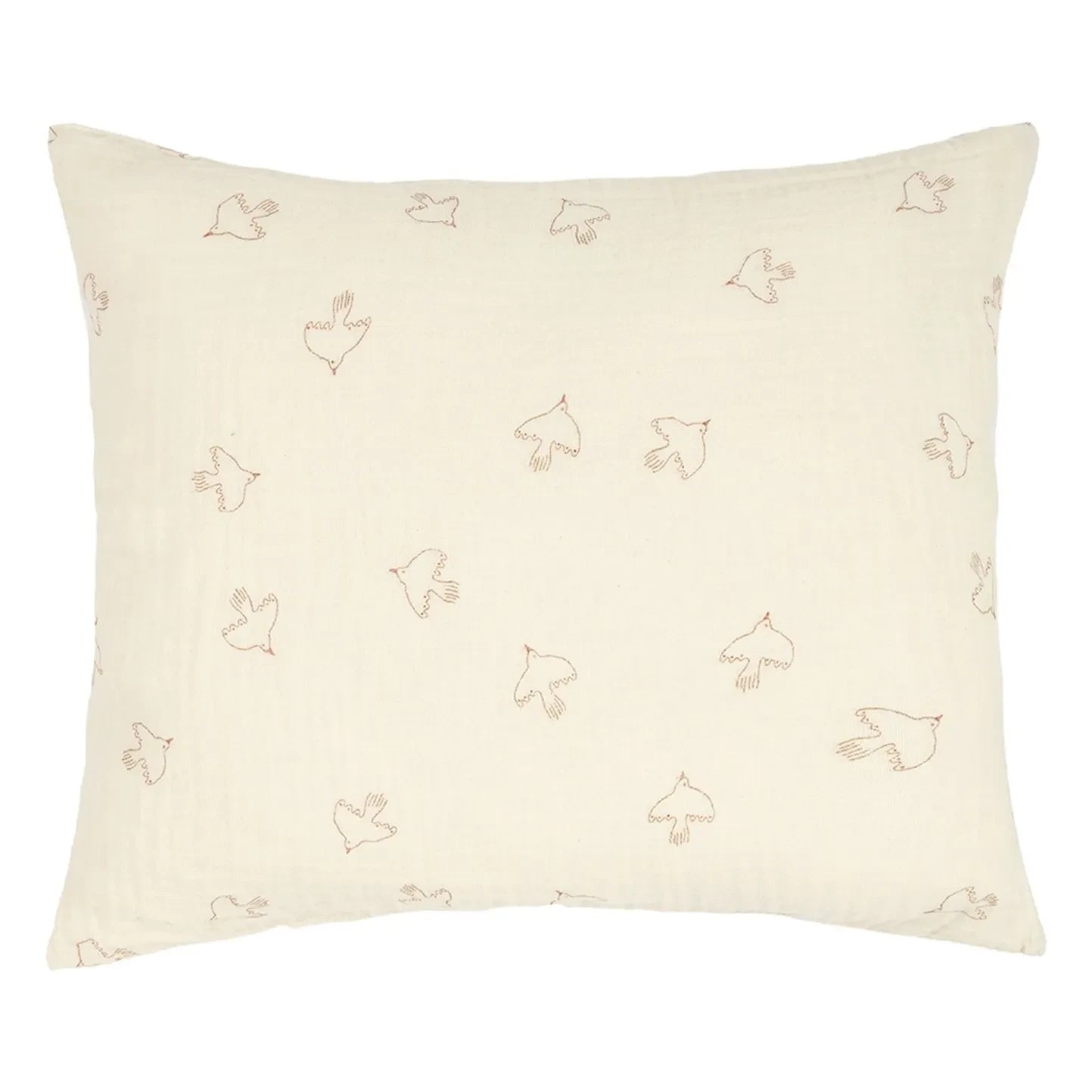 Nobodinoz - Funda de cojín Wabi-Sabi Hoshi Birds | Crema