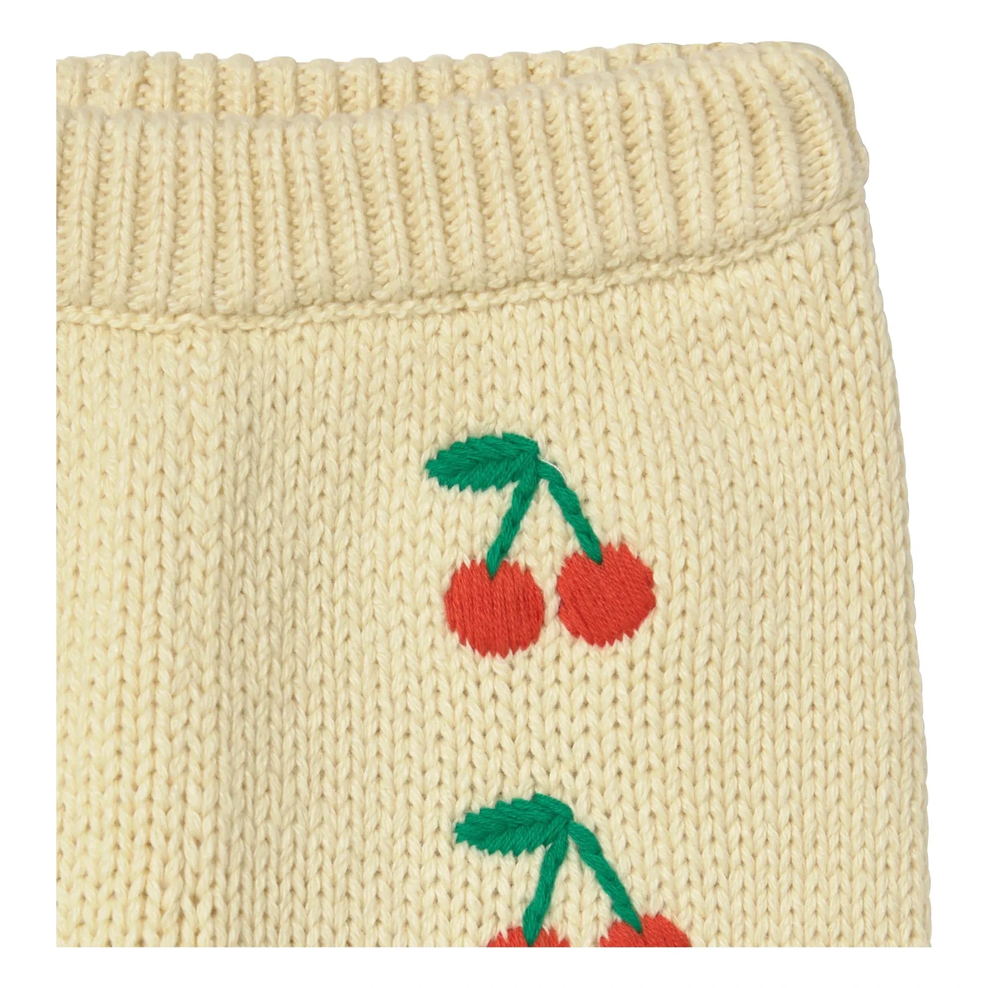 Tinycottons - Pantalones de punto Cherries | Amarillo