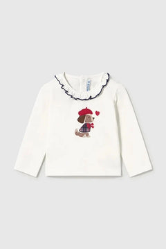 Camiseta de manga larga de algodón para niños Mayoral