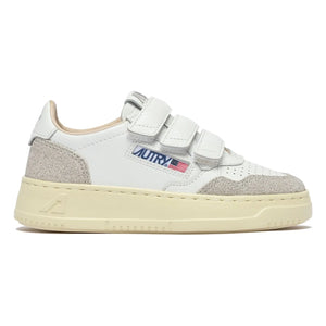 Autry - Zapatillas Bajas de Glitter de Piel Kidstripes para Niños | Plata