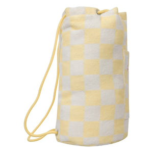 Minimochila Jera - Confeccionada en tela de rizo | Amarillo pálido