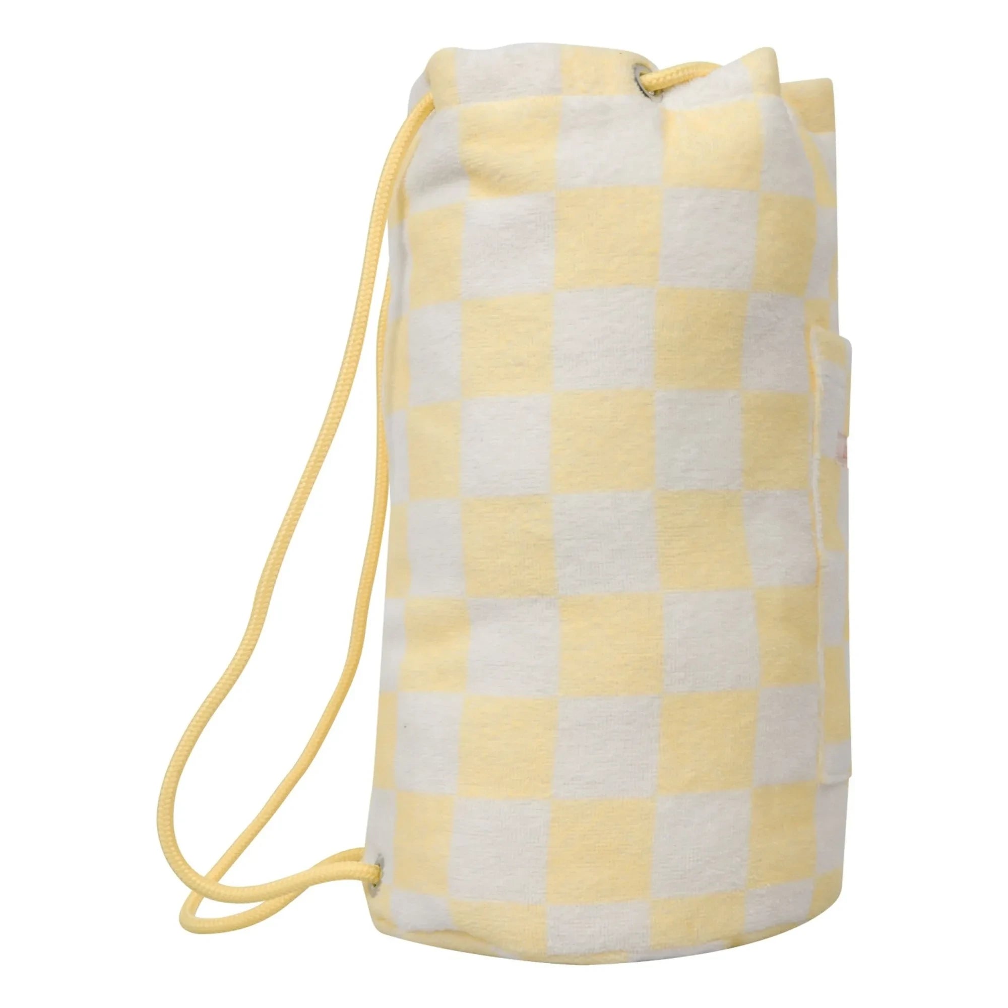 Minimochila Jera - Confeccionada en tela de rizo | Amarillo pálido