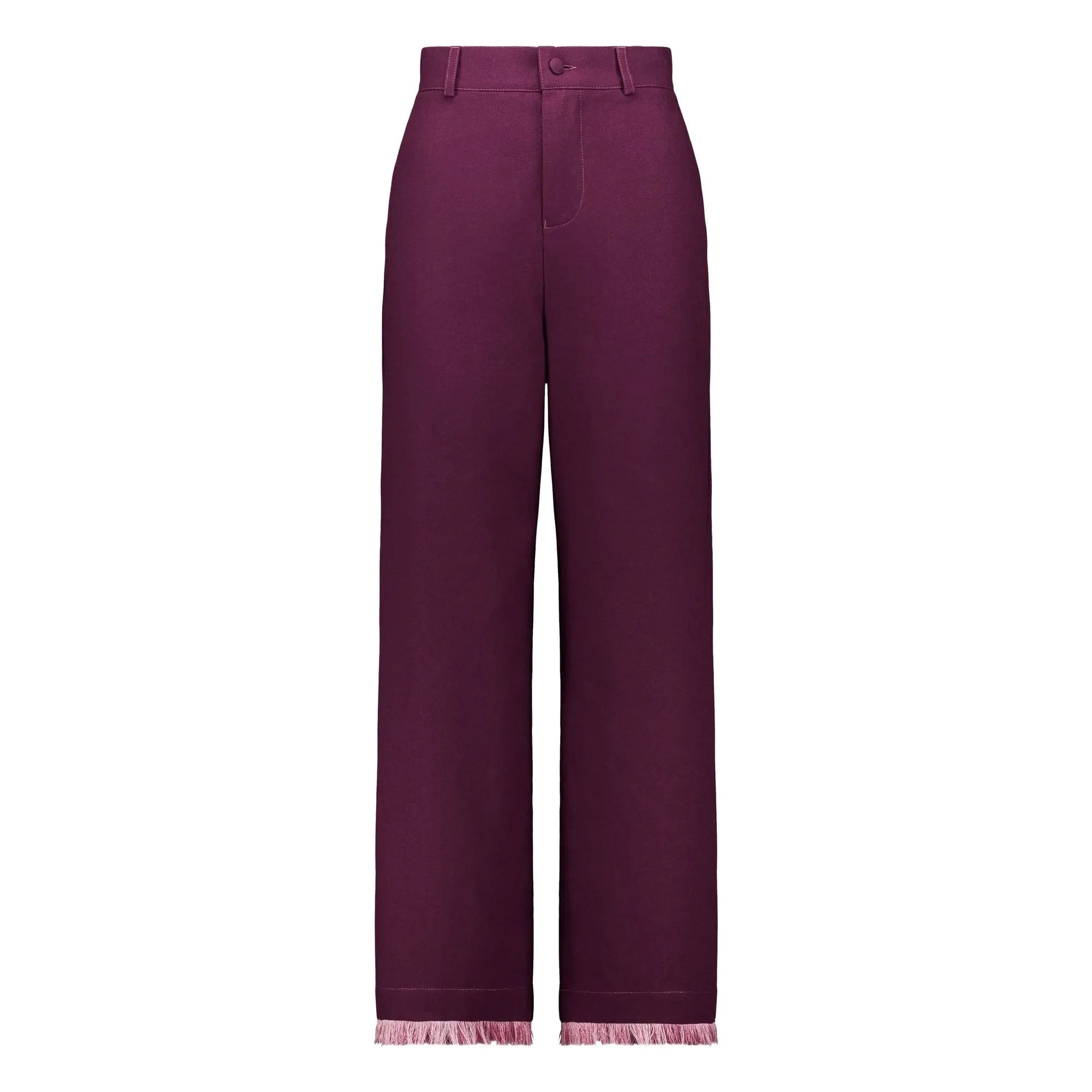Elise Chalmin - Georgia Pantalones de Algodón | Borgoña