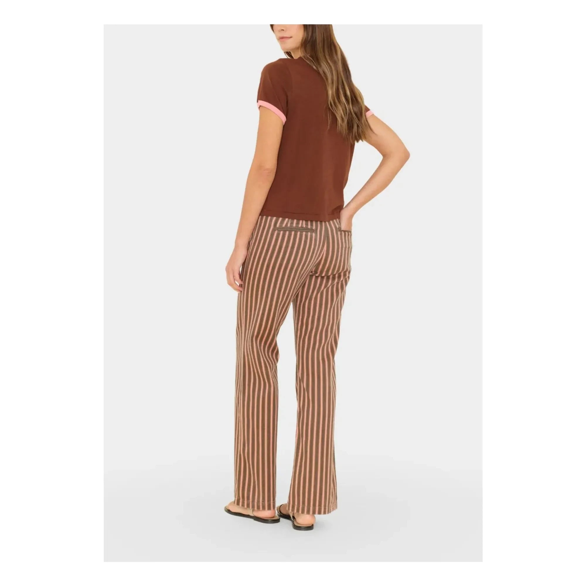 Xirena - Pantalones de rayas Serra | Rosa