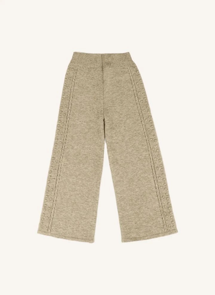 Donsje - Pantalón Penelopa de malla | Heather beige