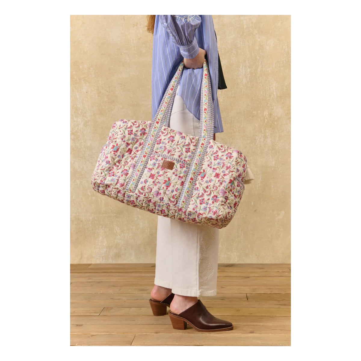 Louise Misha - Bolso 36h Bilbao de algodón orgánico | Crema