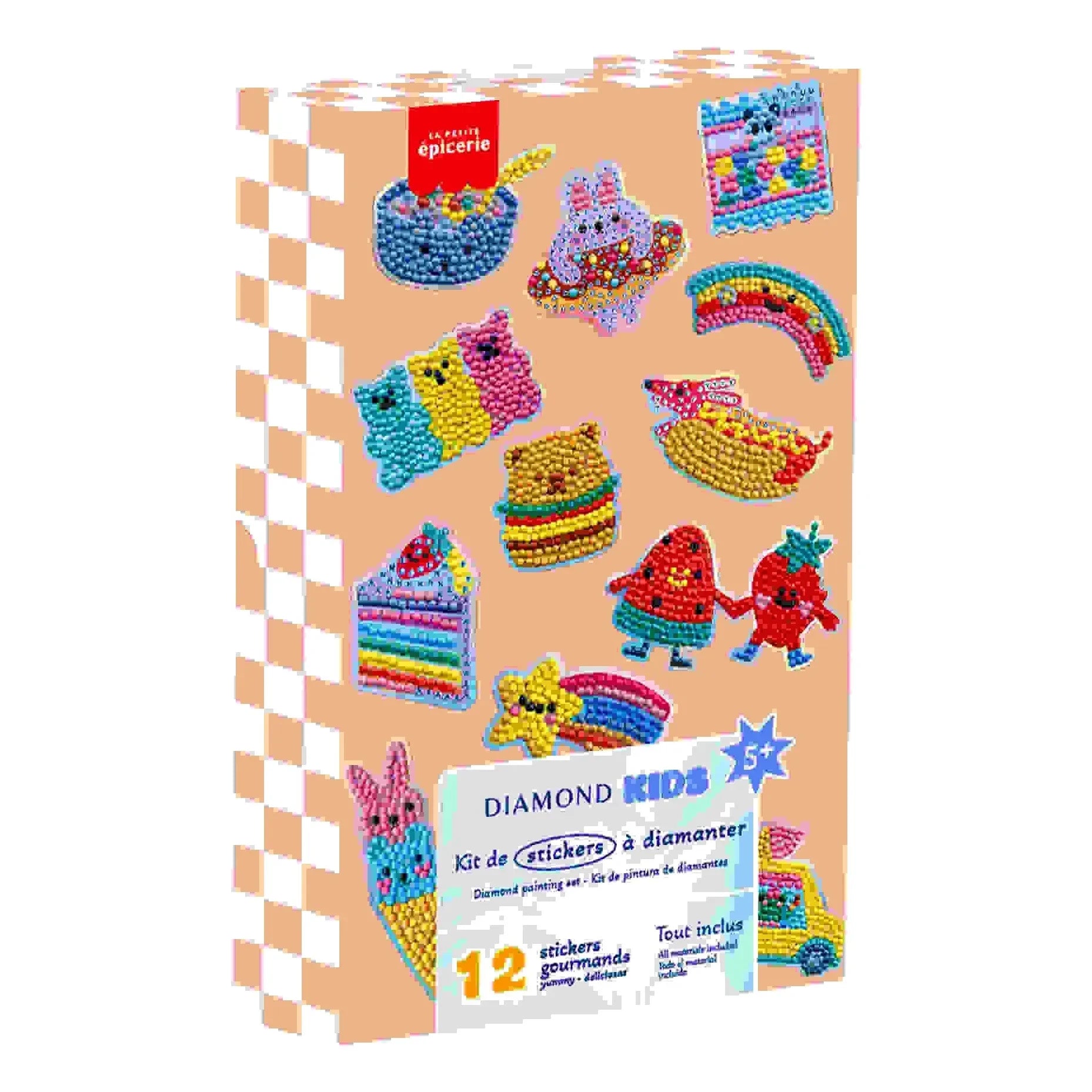 La Petite Épicerie - Set de pintura de diamantes para niños - Calcomanías deliciosas