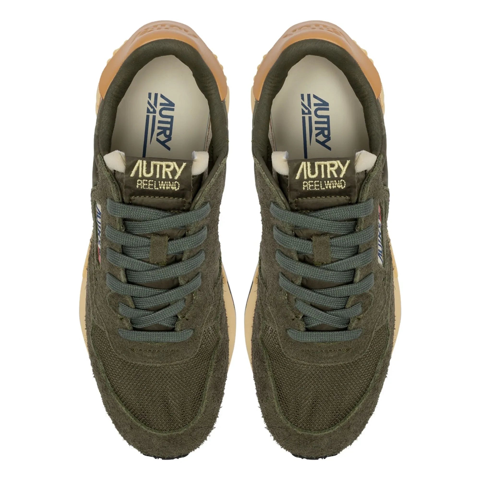Autry - Zapatillas Reelwind Low Bicolor de Ante | Caqui