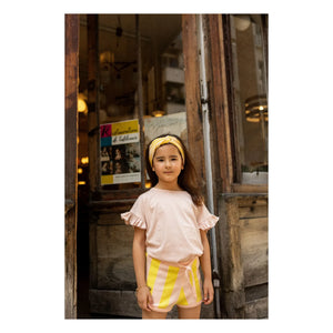 Louis Louise - Pantalón corto Iris a rayas | Amarillo