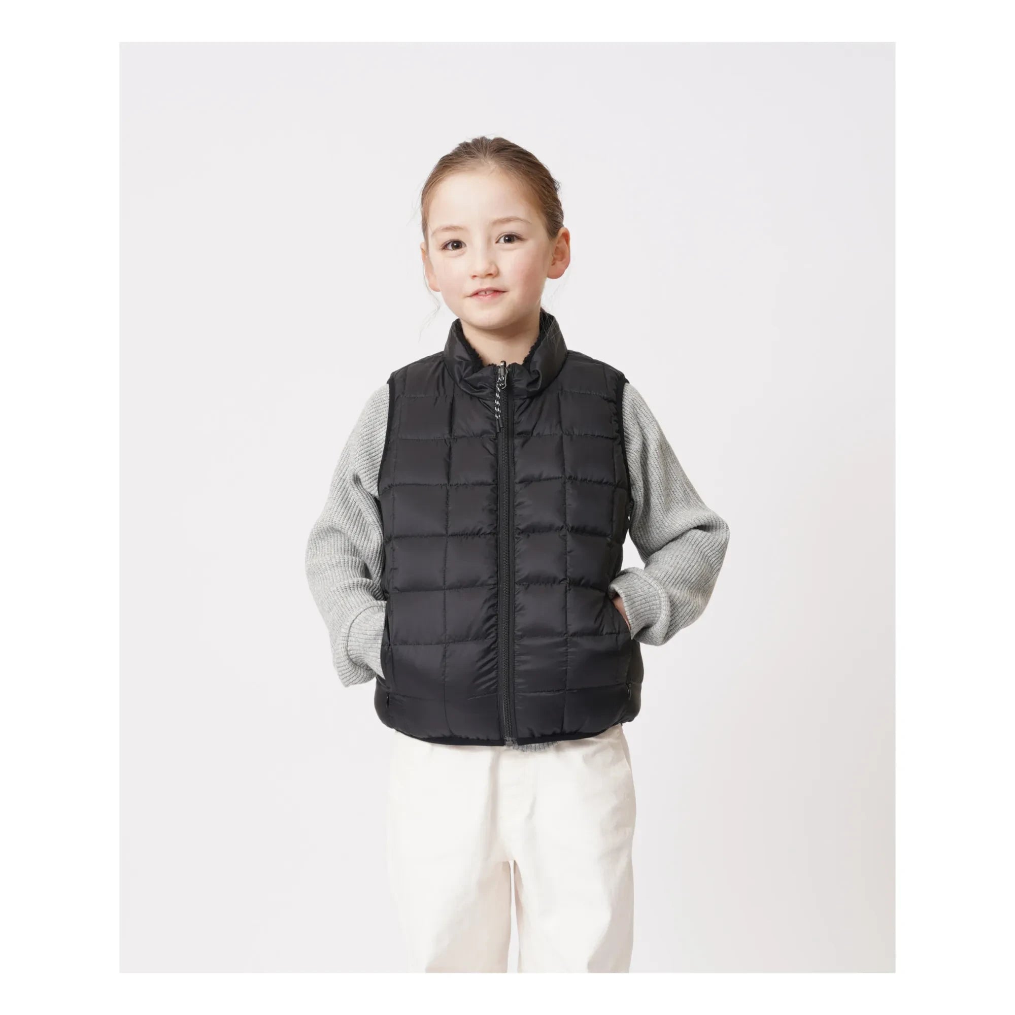 Taion - Chaleco reversible sin mangas Down x Boa Mountain | Negro
