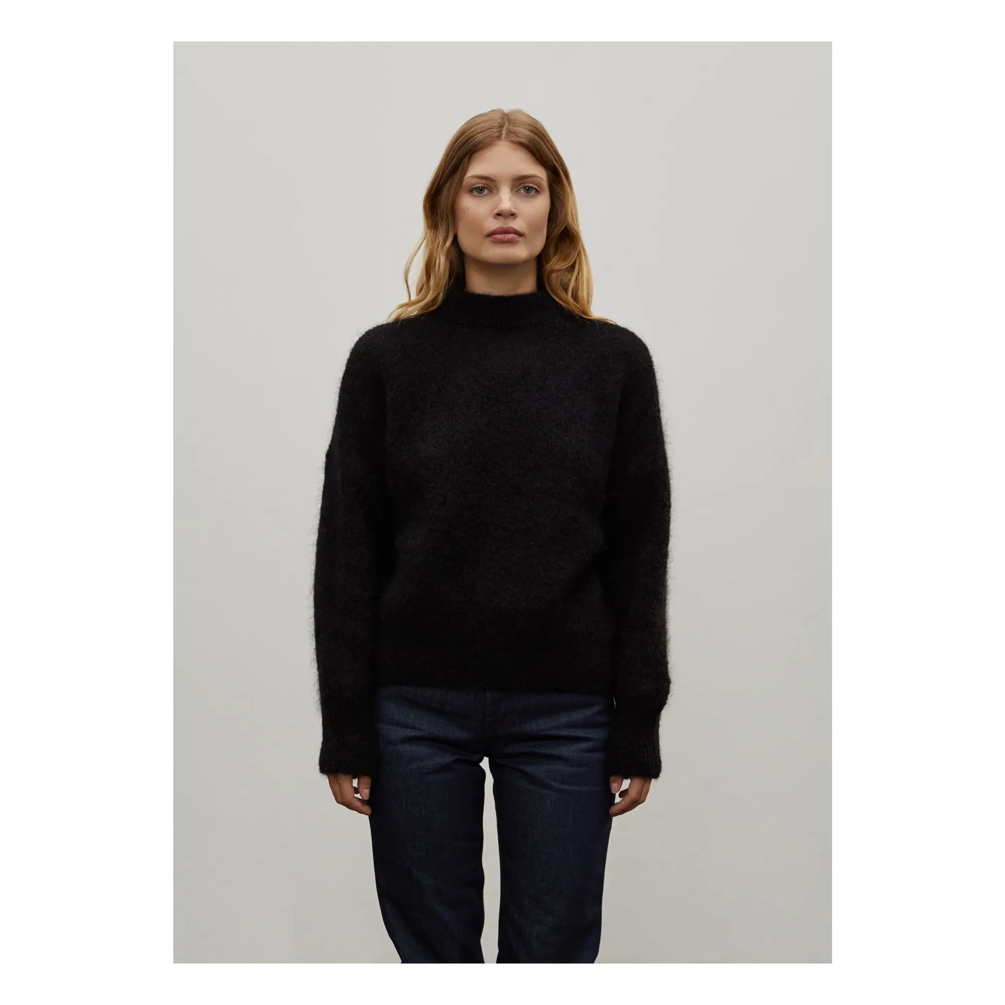 Surprise Paris - Jersey de mohair Jane Super Niño | Negro