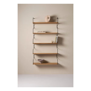 Schneid Studio - Estante de madera de roble Onda | Negro