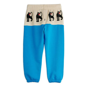 Mini Rodini - Pantalón de chándal Panther de algodón orgánico | Azul celeste