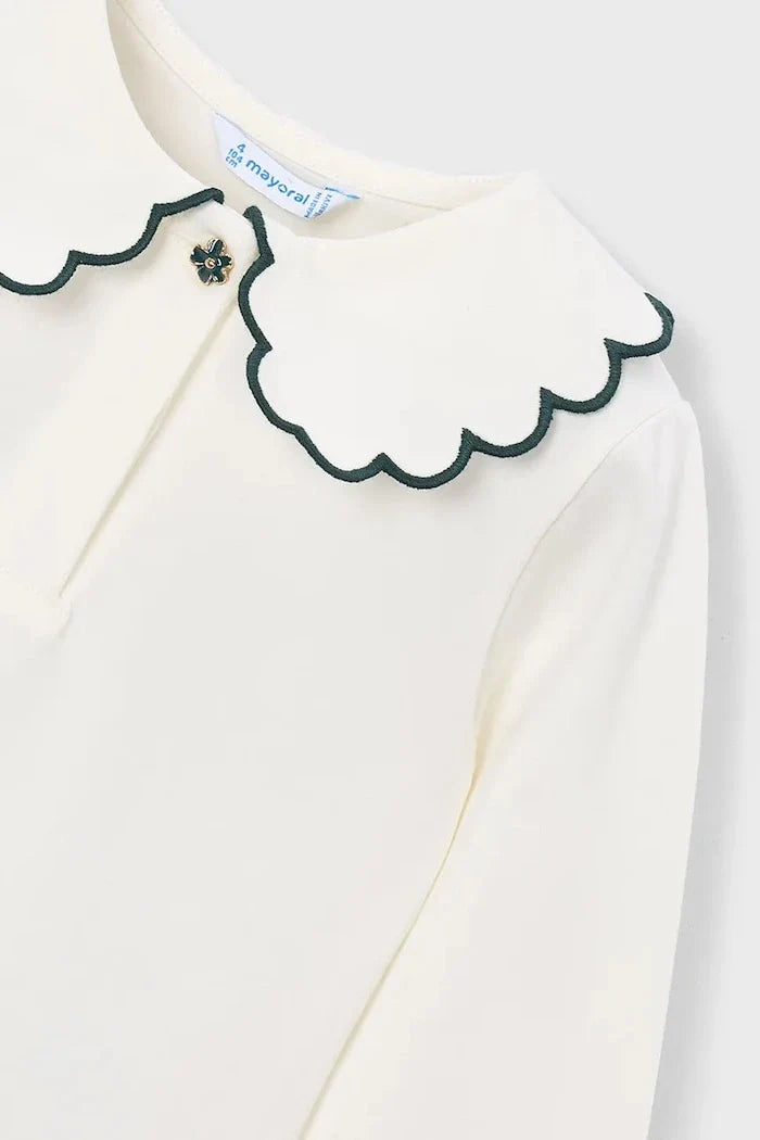 Blusa infantil Mayoral de algodón y elastano